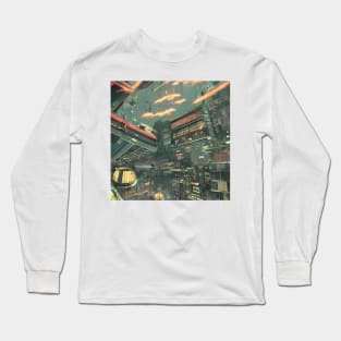 Tokyo Neon - Night Scenario - Vintage look Long Sleeve T-Shirt